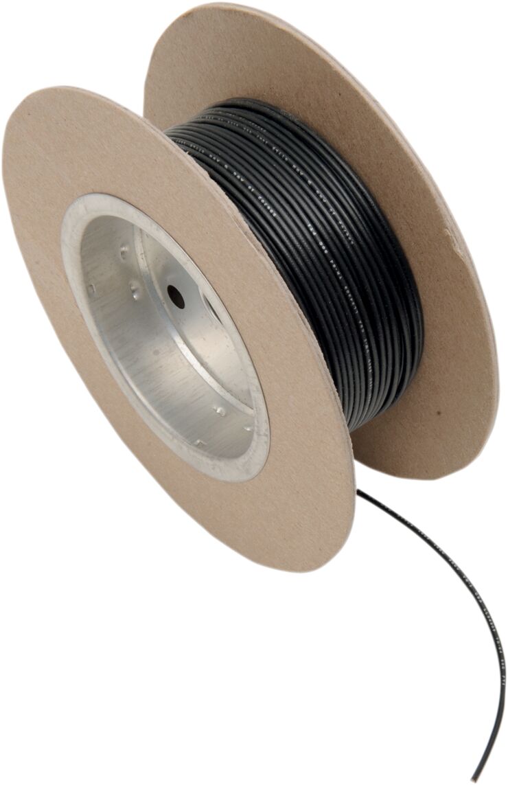 OEM COLOR WIRE 18 GAUGE/100' (1MM'/30M) BLACK