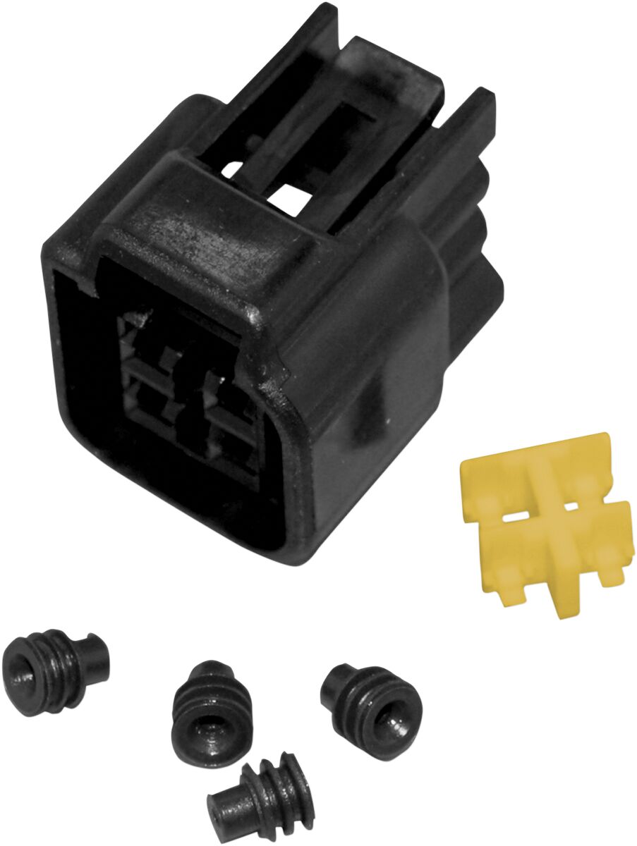 METRIC CONNECTOR 4-POSITION FEMALE W/SEALS