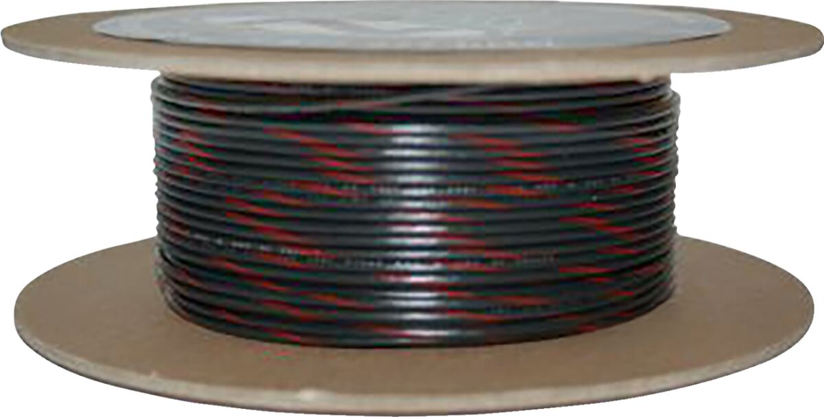 WIRE 20-GAUGE PRIMARY 100' BLACK/RED STRIPE