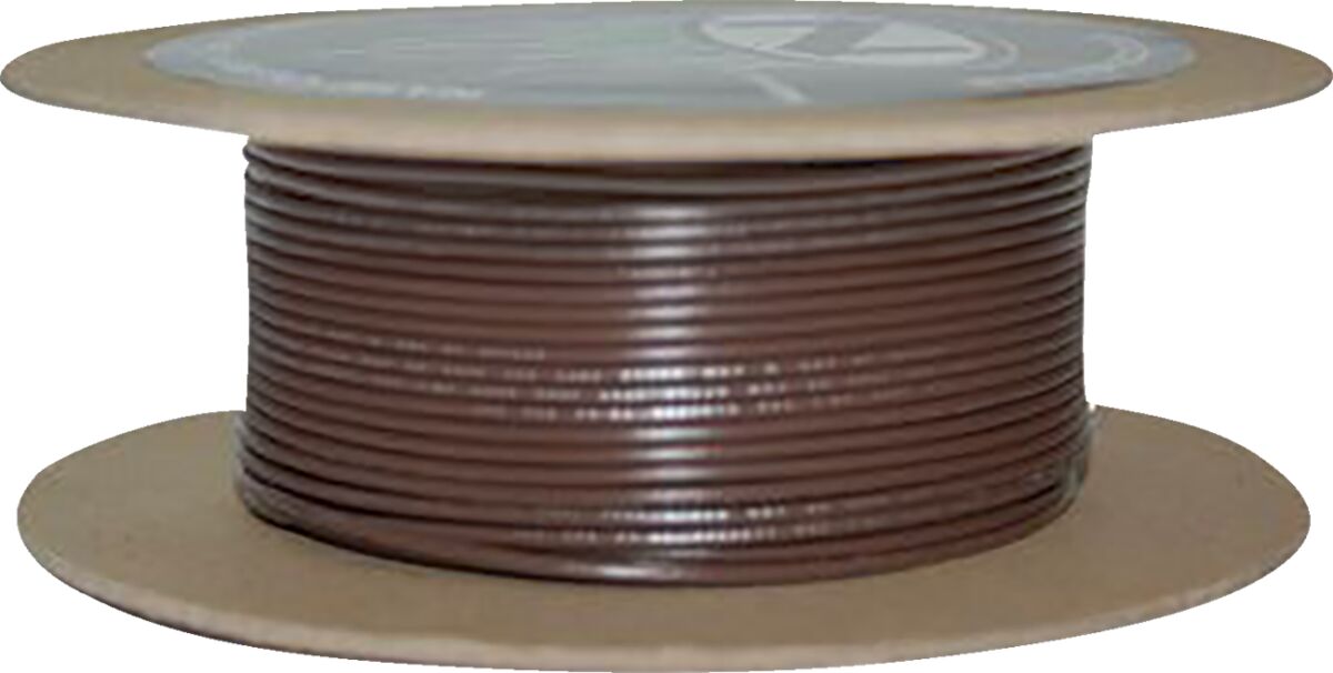 WIRE 20-GAUGE PRIMARY 100' BROWN/BLACK STRIPE