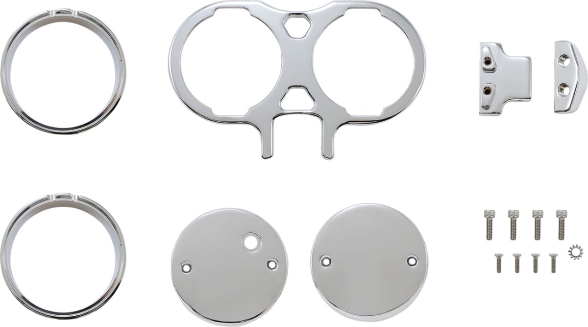 Gauge Mount - Dual - Chrome