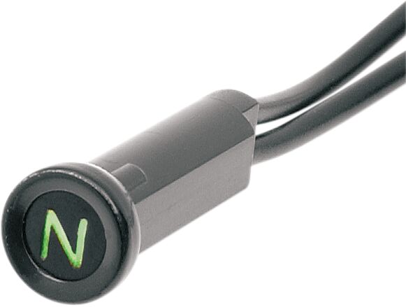 SNAP-IN INDICATOR LIGHT NEUTRAL 0.3" BLACK BEZEL