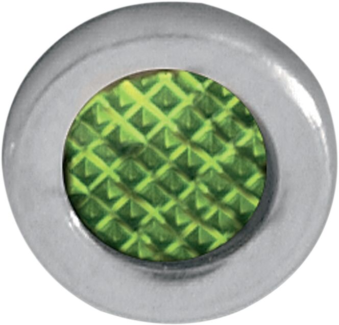 SNAP-IN INDICATOR LIGHT GREEN 0.3" STAINLESS STEEL BEZEL