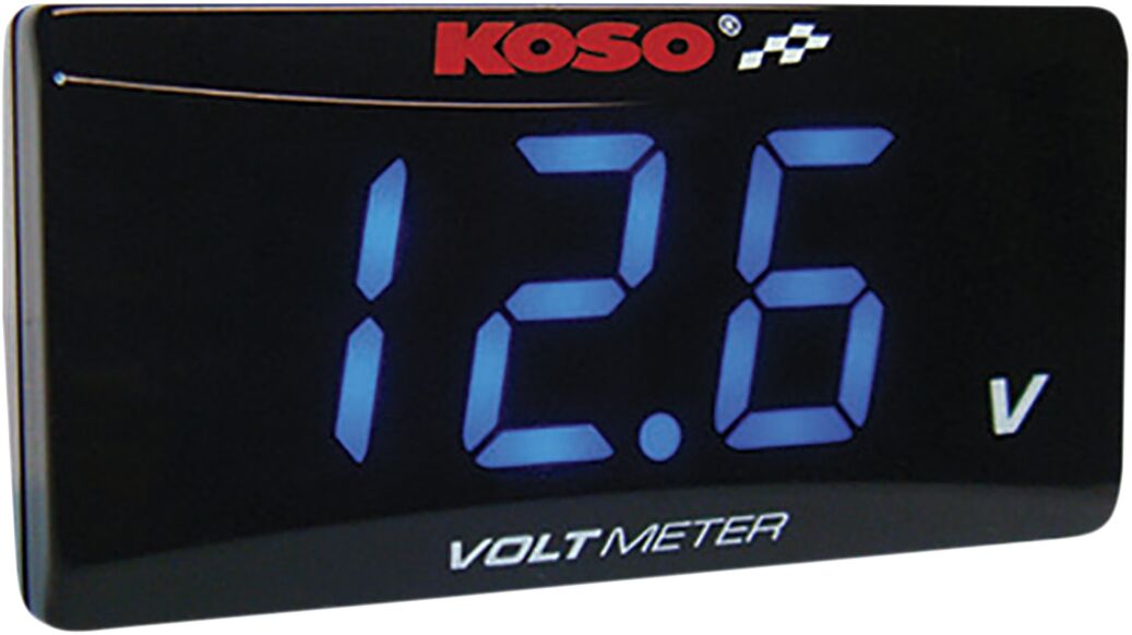 VOLT METER SUPER SLIM BLUE LIGHT