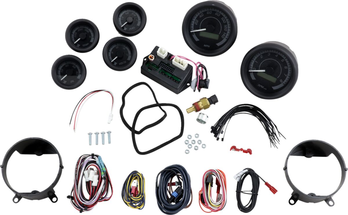 GAUGE KIT MVX-8K SERIES BLACK GRAY