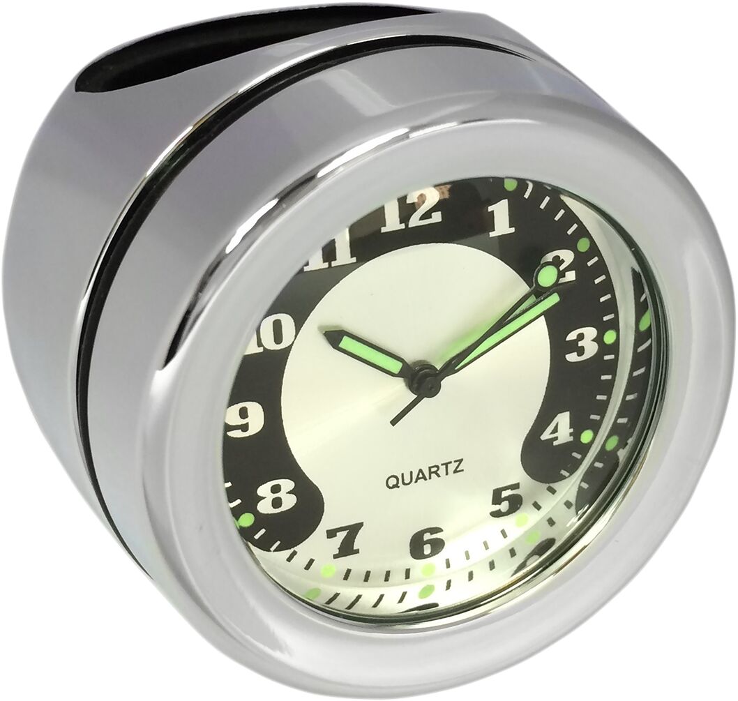 BAR MOUNT CLOCK CHROME
