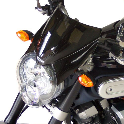 WINDSHIELD STANDARD SMOKED BLACK 23 CM 3MM