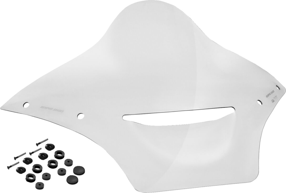 WINDSHIELD BRL RACE BUBBLE 15-23 FLTRX VENTED 4 CLEAR