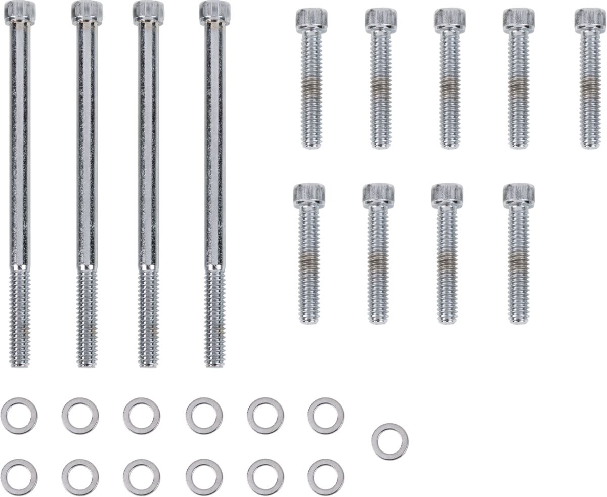 BOLT KIT M8 OUTER PRIMARY KNURLED ALLEN HEAD CHROME