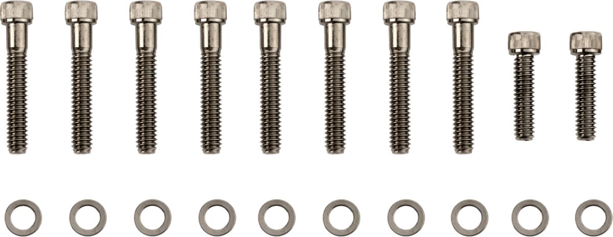 BOLT KIT M8 SIDE COVER TRANMISSION KNURLED ALLEN HEAD BLACK