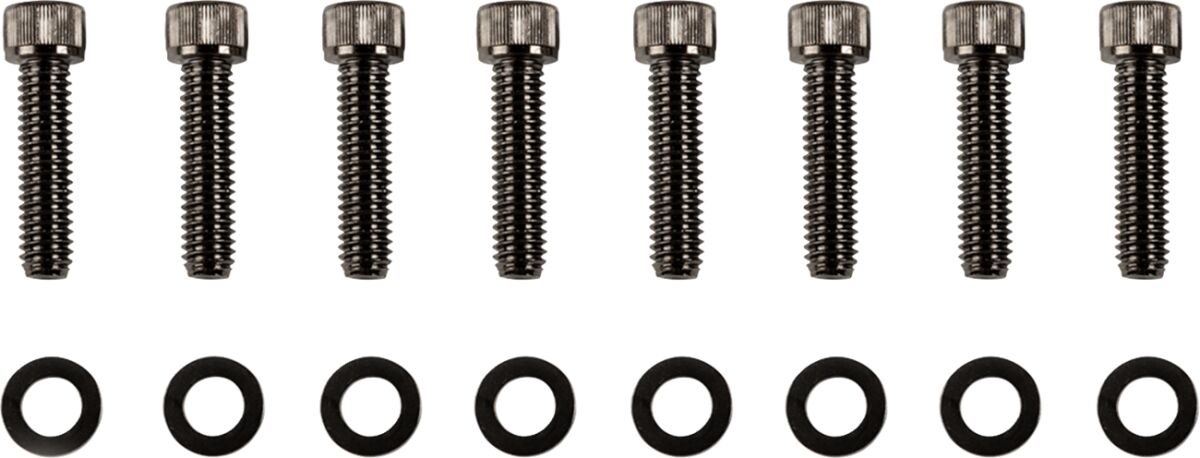 BOLT KIT M8 TRANMISSION BEARING HOUSING KNURLED ALLEN HEAD BLACK