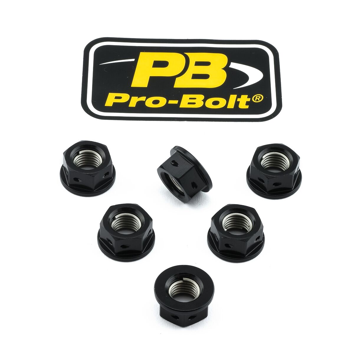 SPKT NUT AL 10X1.25 6 BLK