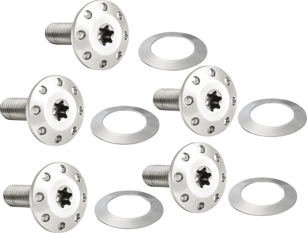 BOLT KIT ROTOR FRONT HOLESHOT 5 PACK SPOKE MOUNT, SS