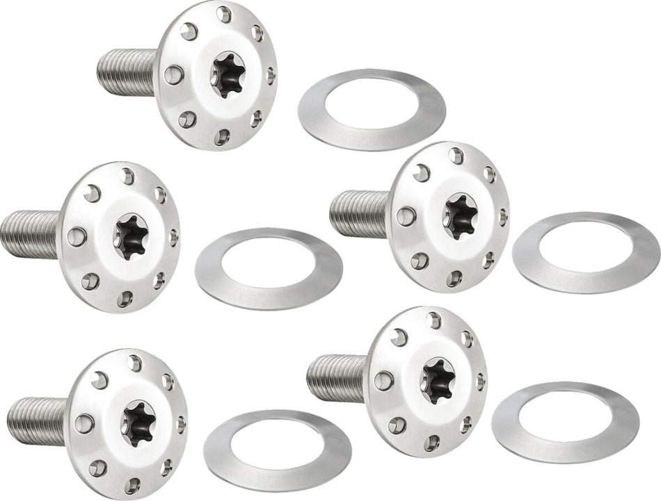 BOLT KIT ROTOR FRONT HOLESHOT 5 PACK SPOKE MOUNT, SS