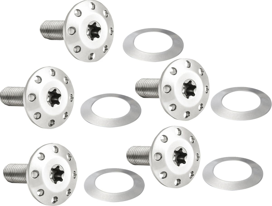 BOLT KIT ROTOR FRONT HOLESHOT 5 PACK SPOKE MOUNT,POL