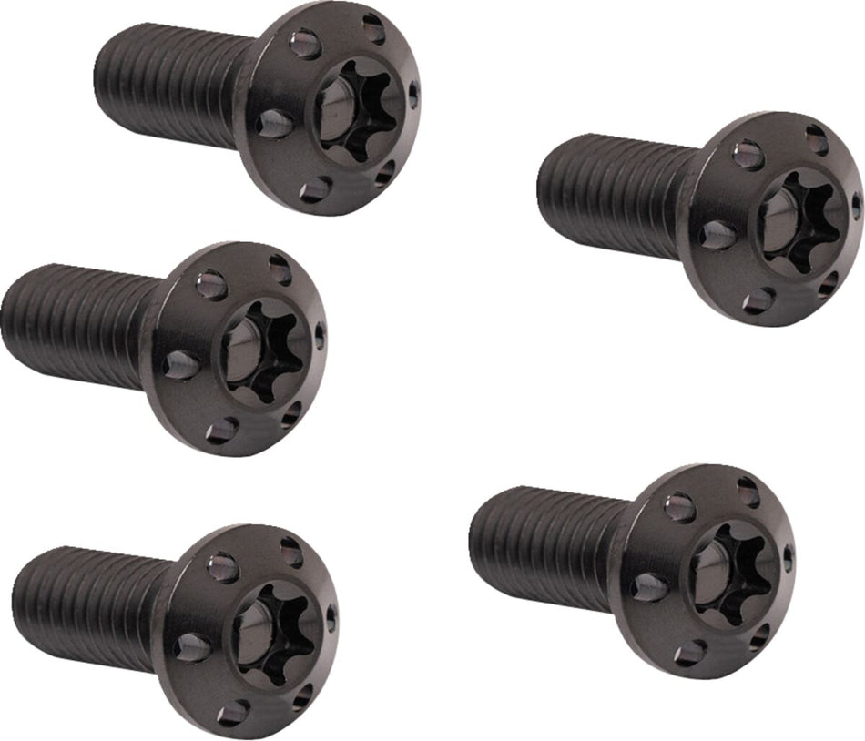 BOLT KIT ROTOR FRONT HOLESHOT 5 PACK HUB MOUNT,BLK