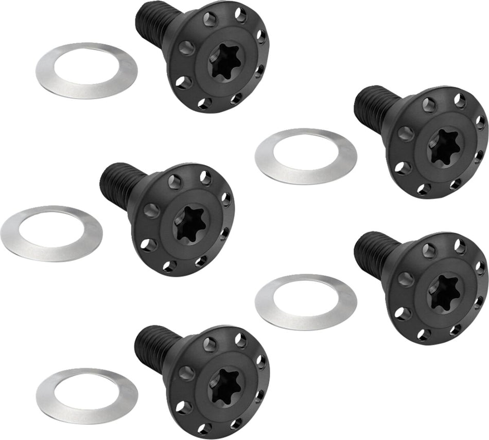 BOLT KIT ROTOR FRONT HOLESHOT 5 PACK SPOKE MNT BLK