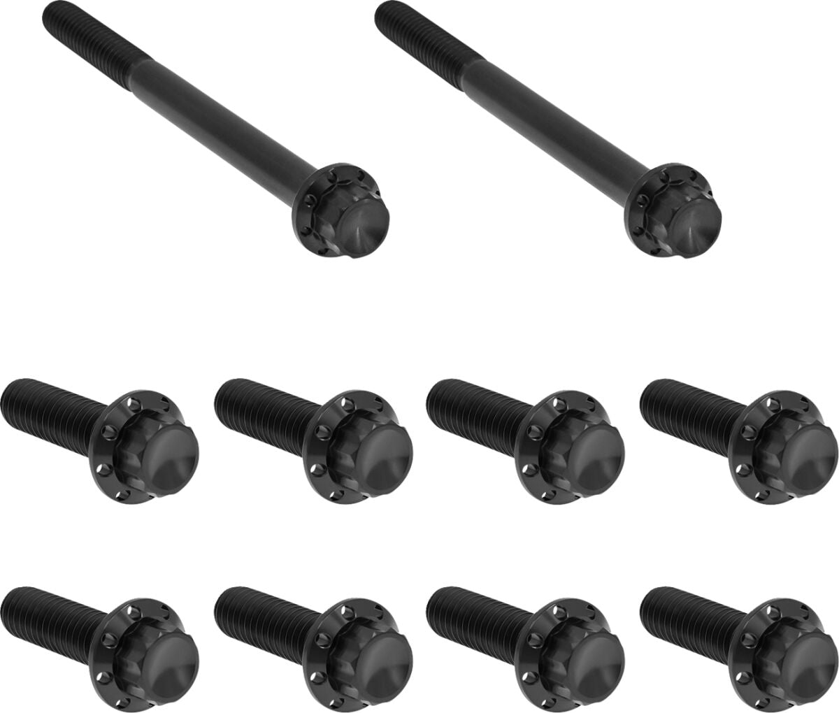 Bolt Kit - Transmission Side Cover/Trap Door - 12-Point - Black