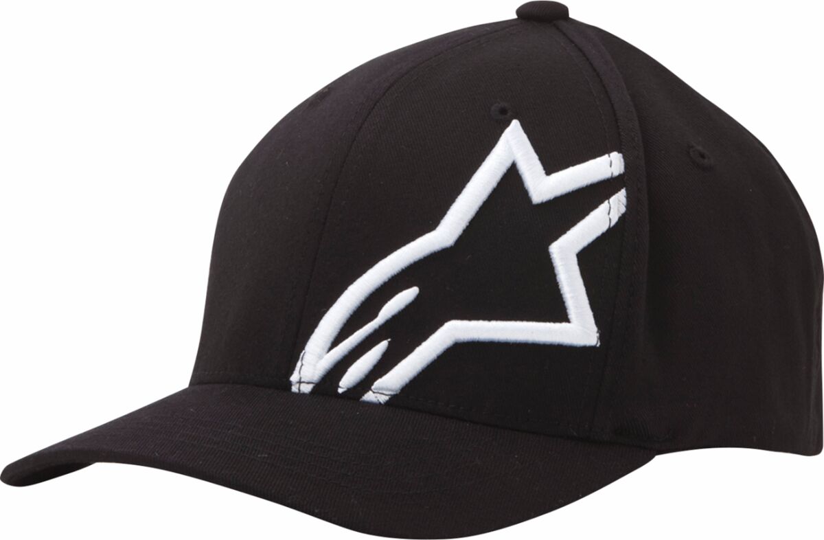 CORP SHIFT 2 CURVED BILL HAT BLACK/WHITE S/M