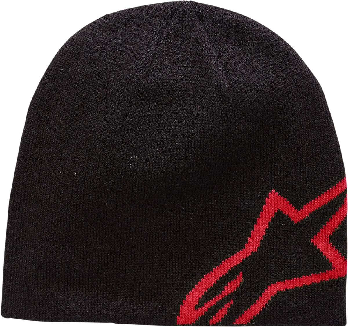 BEANIE C SHIFT BK/RD O/S