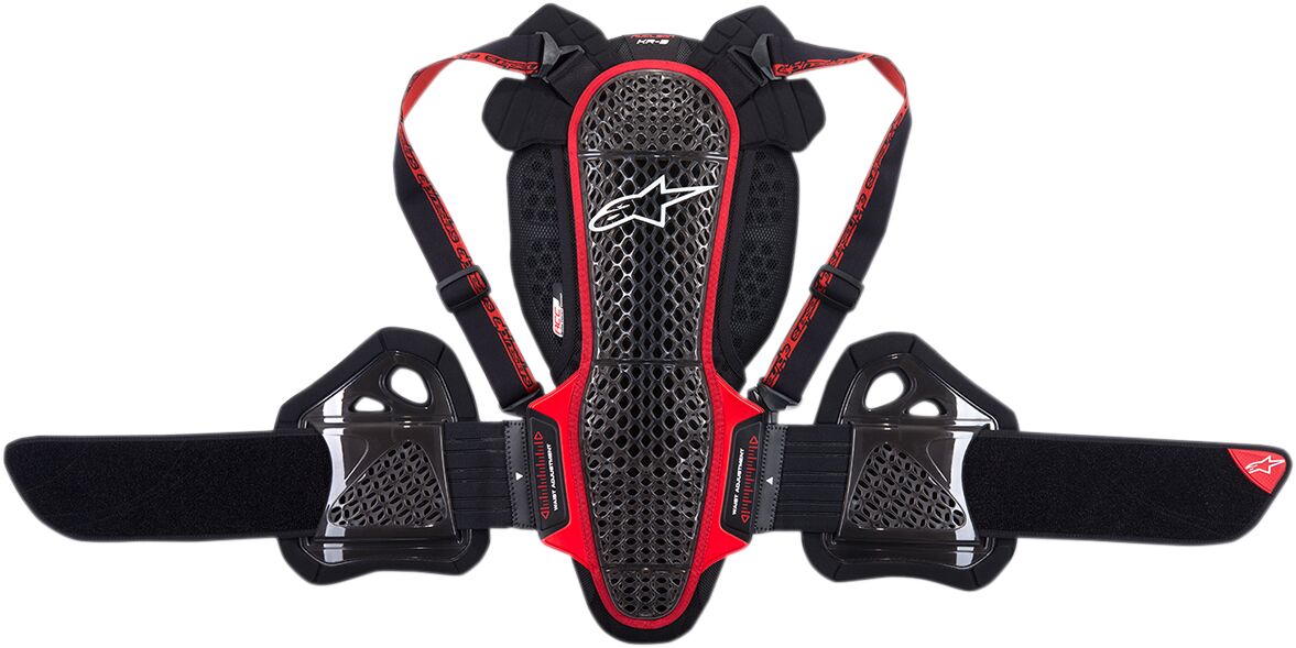 NUCLEON KR-3 PROTECTOR SMOKE/BLACK/RED X-SMALL