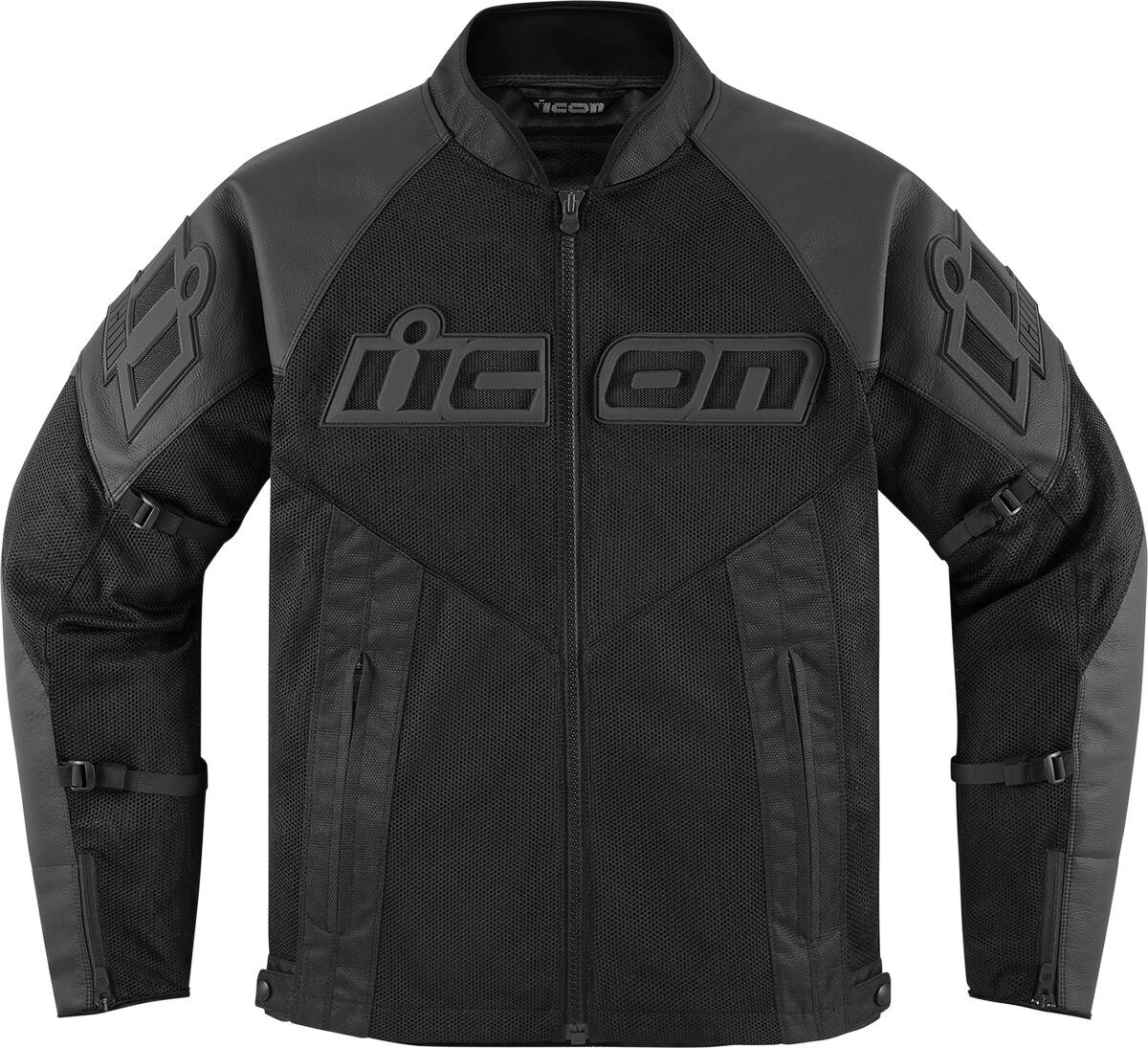 JKT MESH AF LTHR CE BK SM