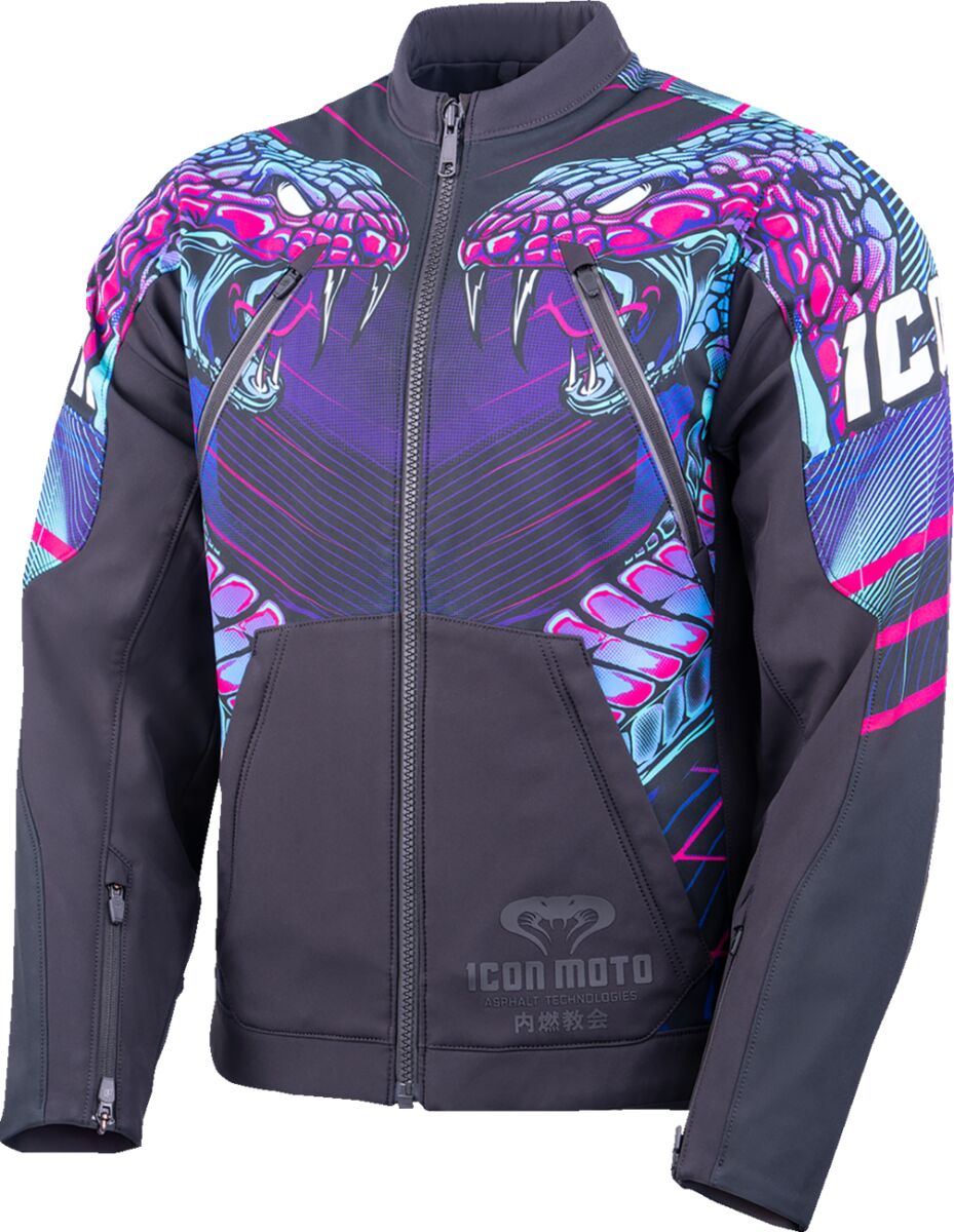 JACKET SYNTHWAVE MERC3 LAZER COBRA BLACK SM