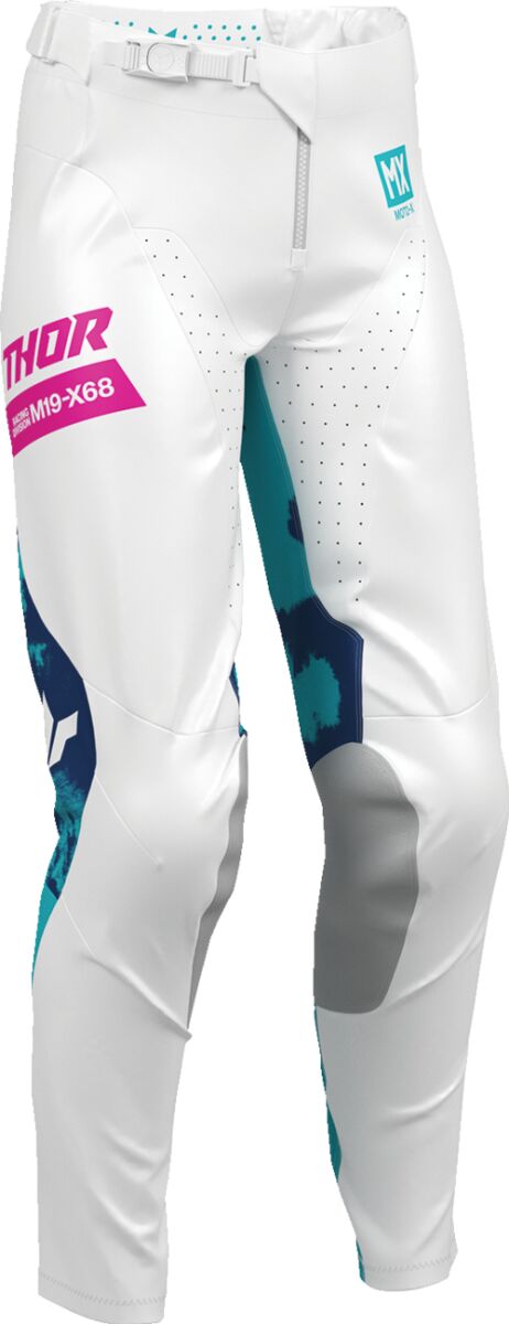 PANT WMN LAUNCHMODE BLEACH WHT/AQ 00/0