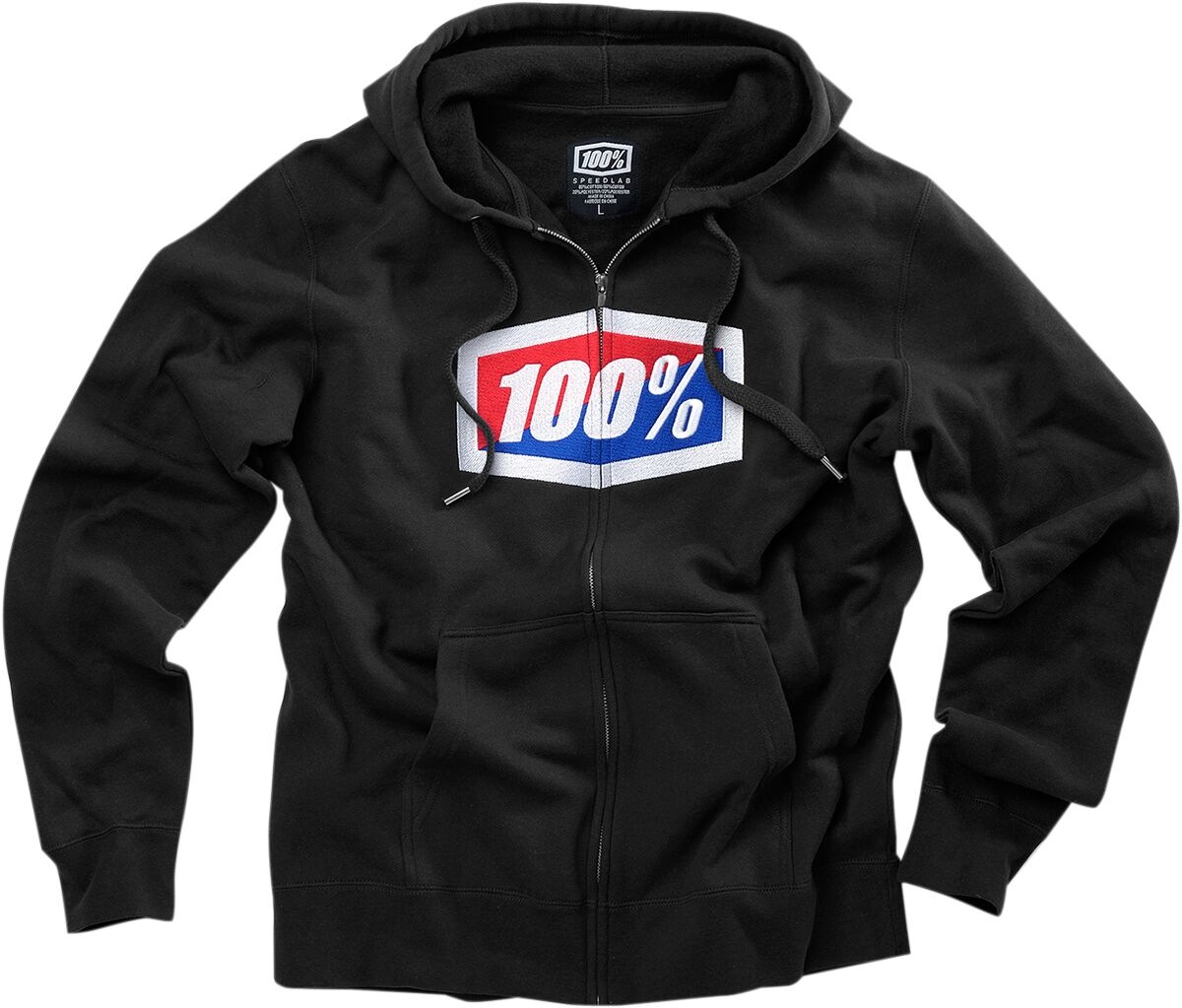 OFFICIAL FULL-ZIP HOODY BLACK XX-LARGE