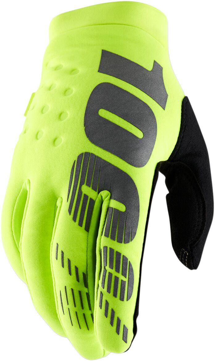 BRISKER COLD WEATHER GLOVES FLO YELLOW/BLACK SMALL