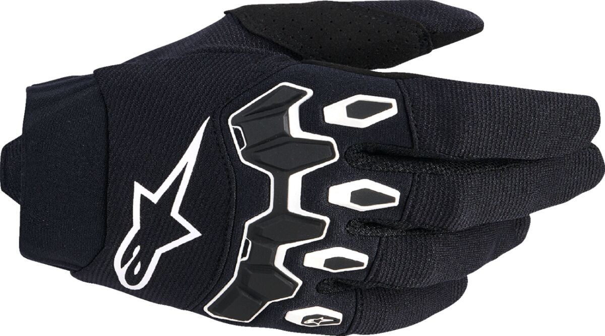 GLOVES MX FULL BORE V2 BLK/WHT S