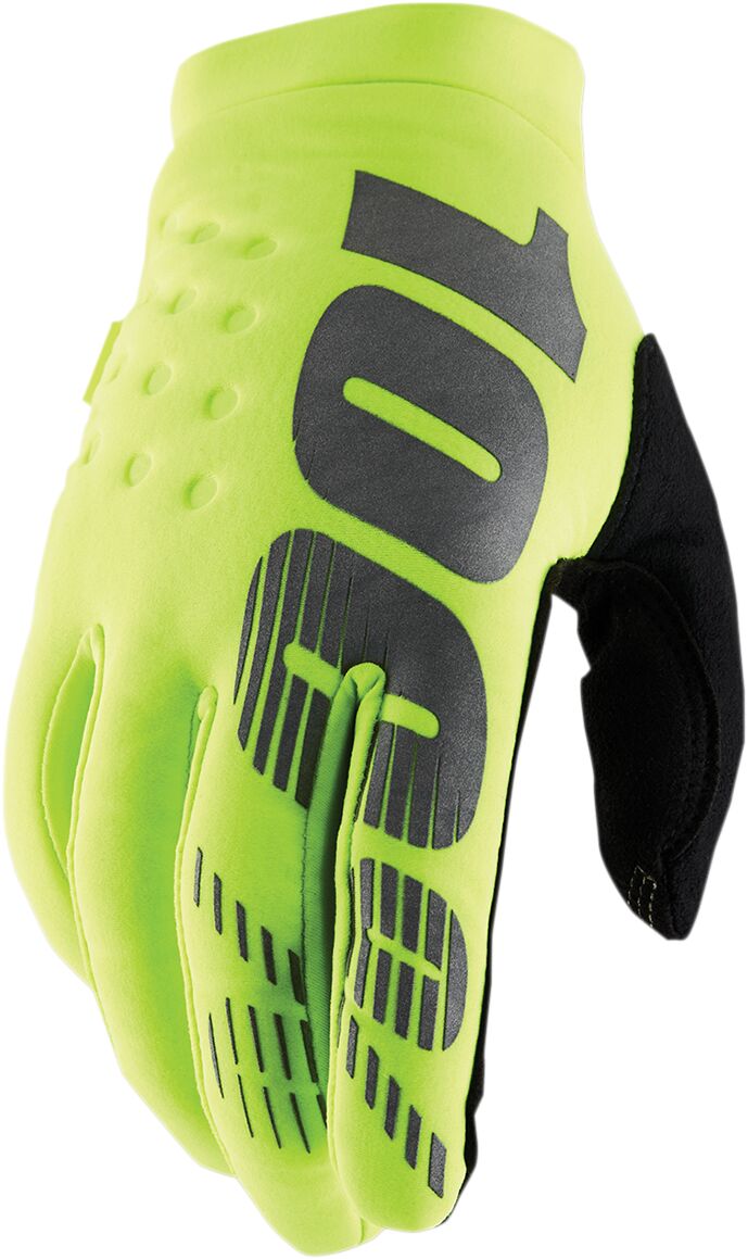 YOUTH BRISKER COLD WEATHER GLOVES FLO YELLOW/BLACK SMALL