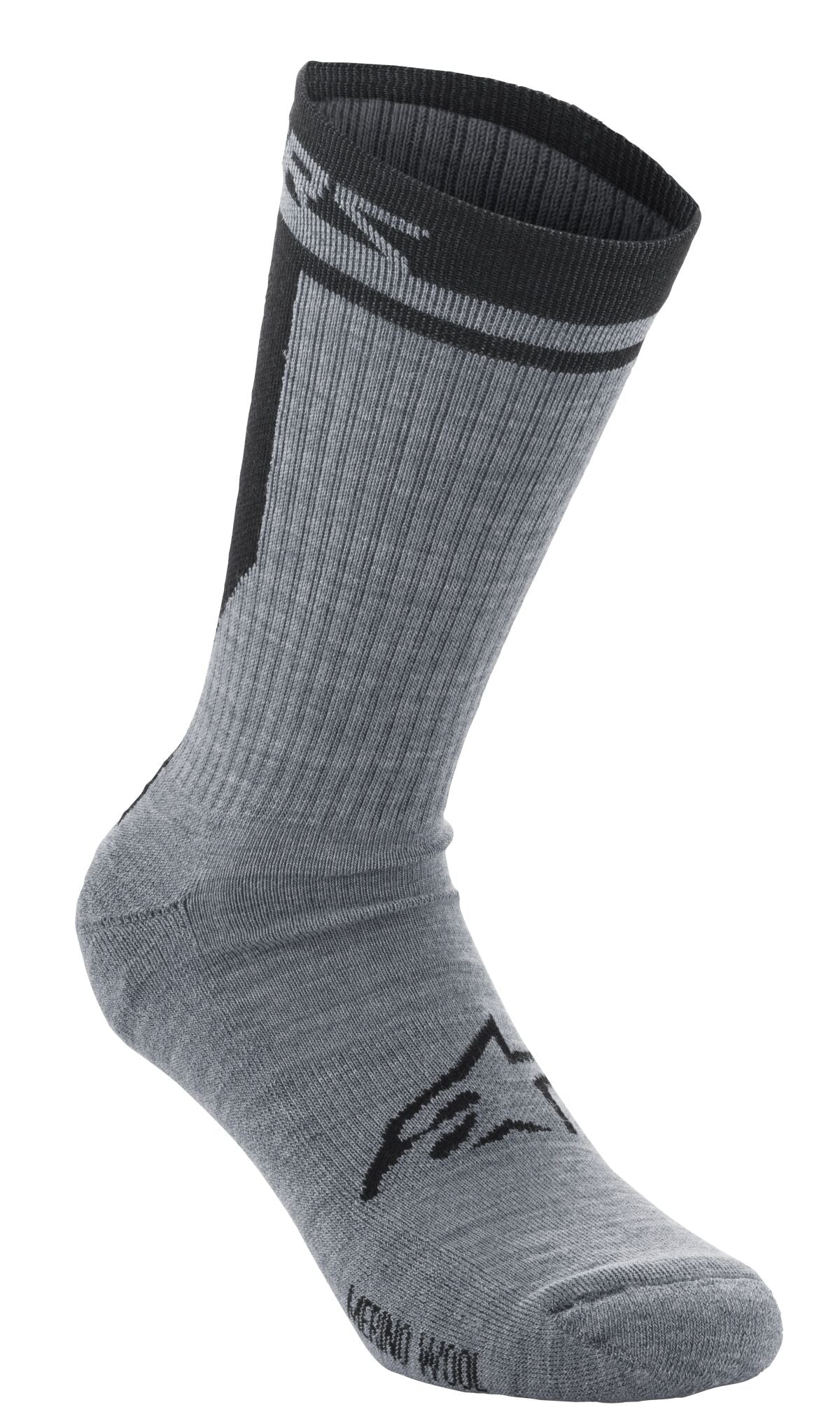 SOCKS MERINO 24 GY/BK S