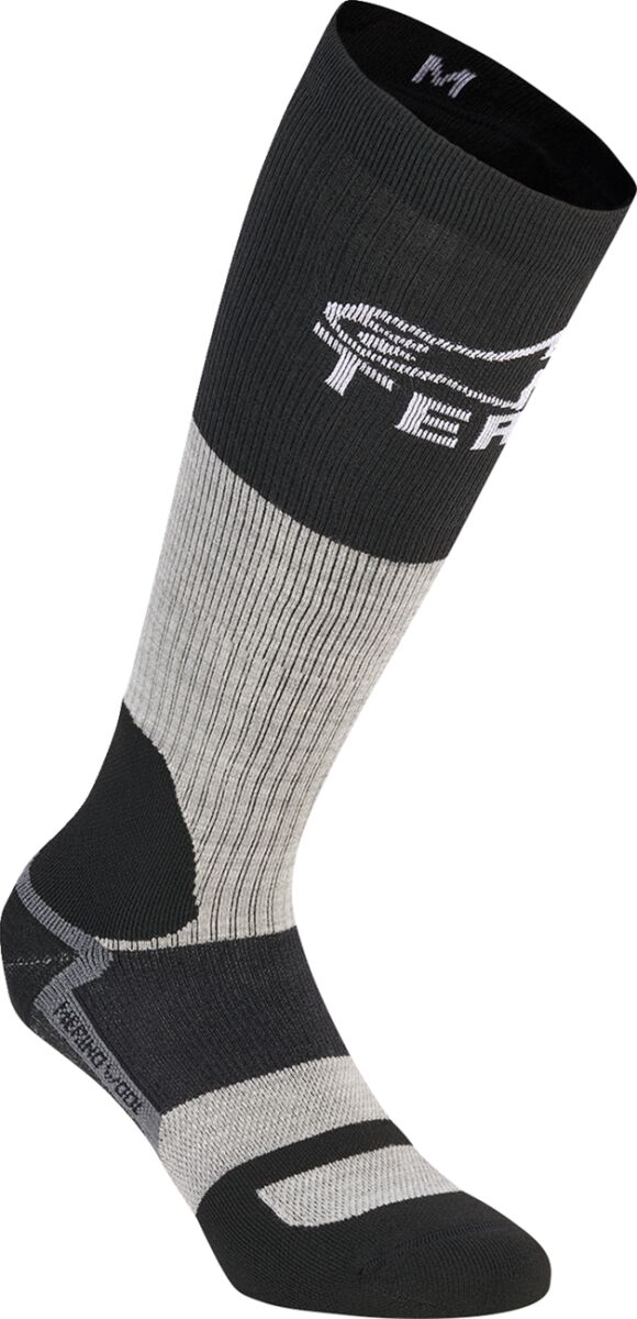 SOCKS AT MERINO TAR GRAY/BLACK