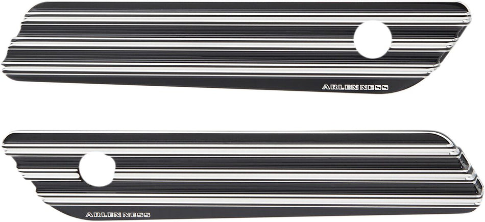 SADDLEBAG LATCH COVERS 10-GHAUGE BLACK