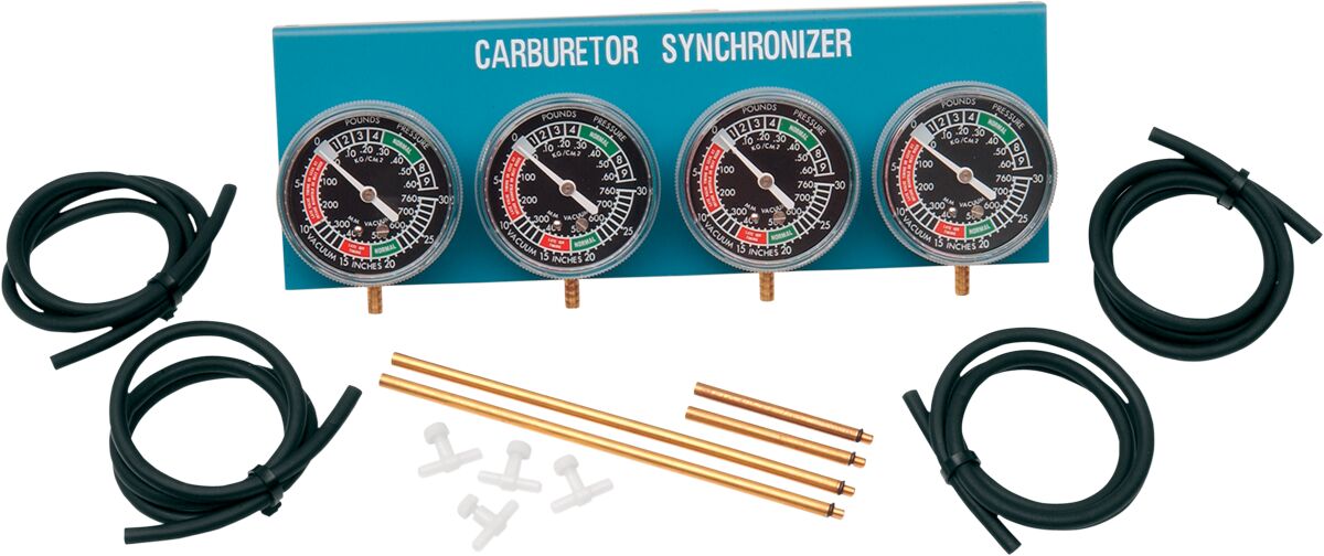 VACCUUM CARBURETOR SYNCHRONIZER 4-CARBURETORS SET