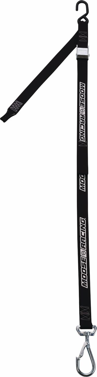 TIEDOWN 1-1/2" W/ SWIVEL HOOK BLK MOOSE