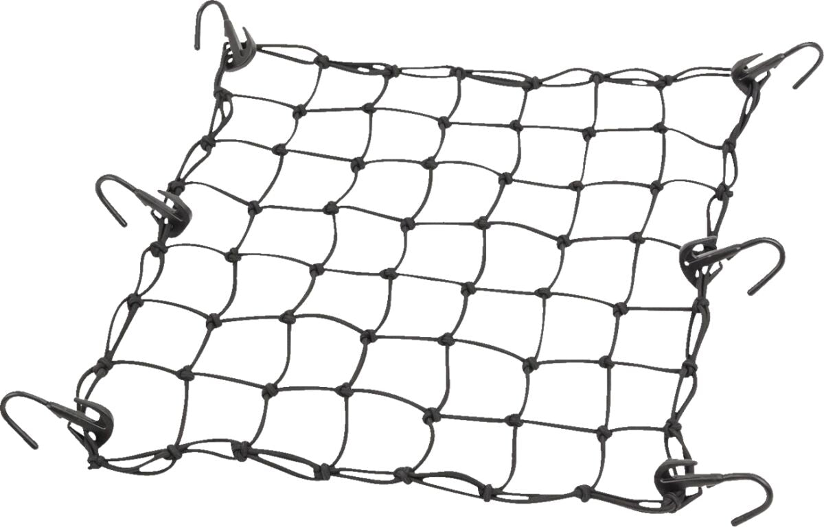 CARGO NET ADJUSTABLE BLACK 15"X15"