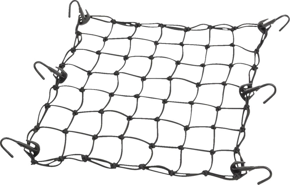 CARGO NET ADJUSTABLE BLACK 15"X15"