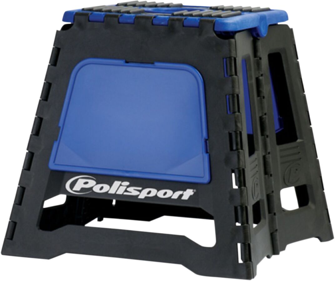 PIT BIKE STAND FOLDABLE POLISPORT LOGO BLUE
