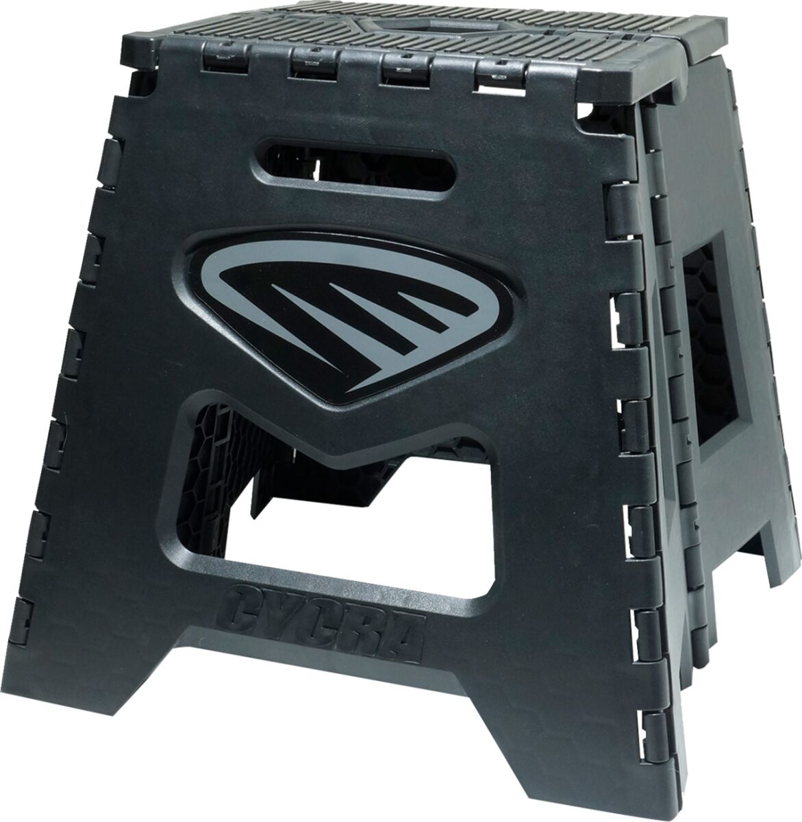 FOLDING MOTOSTAND - BLACK W/ BLACK DECAL