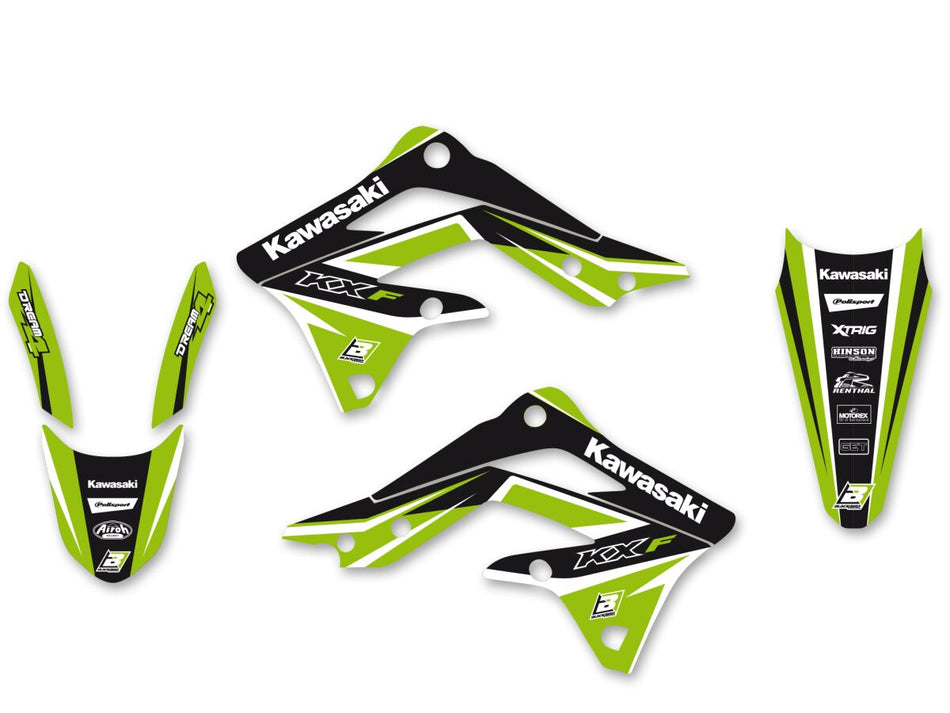 GRAPHIC KIT WITH SEAT COVER KXF450 12-15