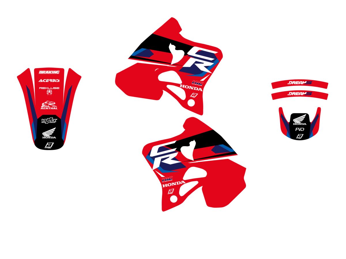 GRAPHIC KIT DREAM 5 CR125 93-97