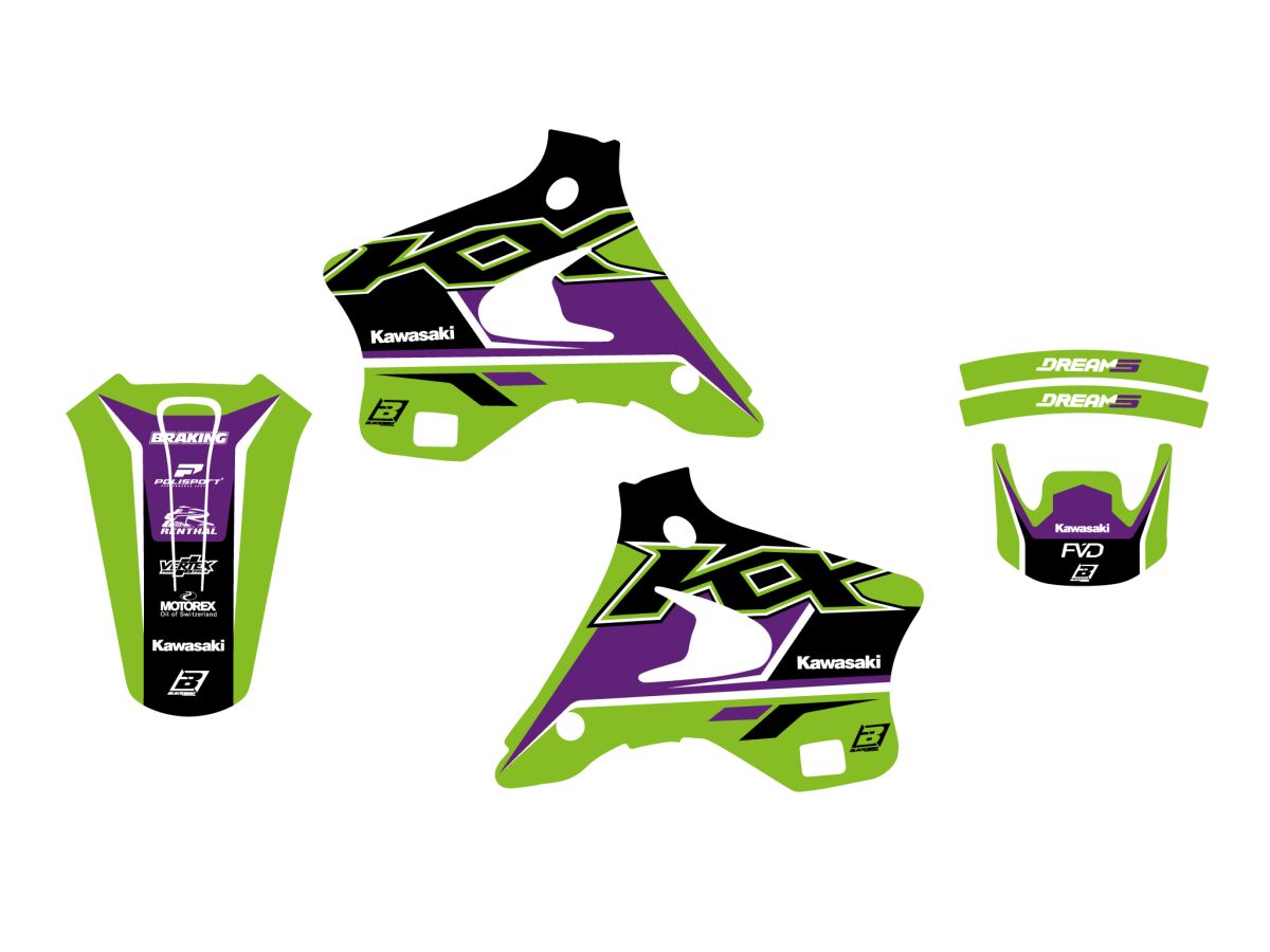 GRAPHIC KIT DREAM 5 KX125 94-98