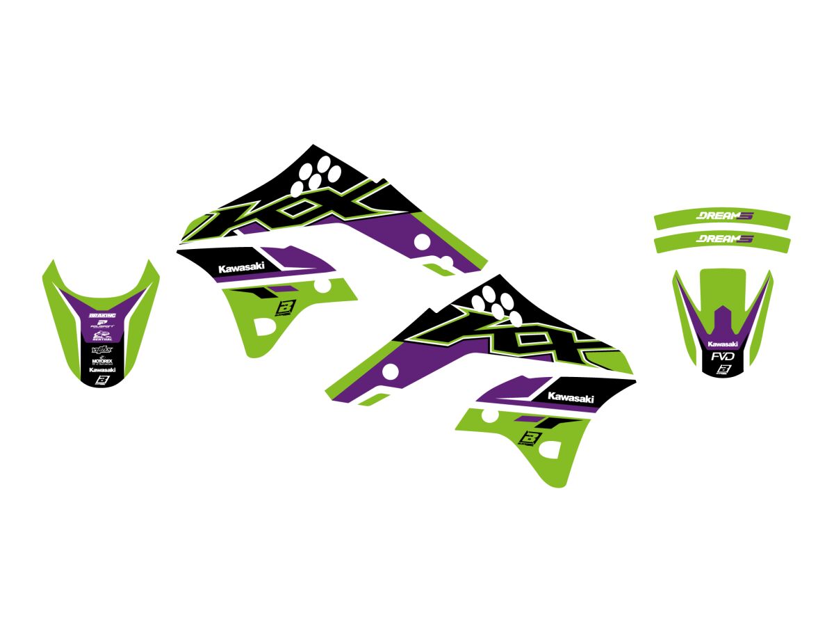 GRAPHIC KIT DREAM 5 KXF250 06-08