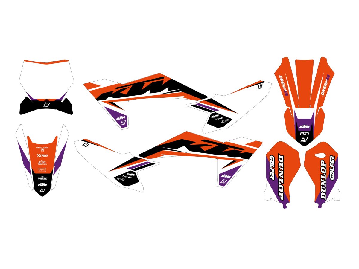 GRAPHIC KIT DREAM 5 KTM SX50 24-