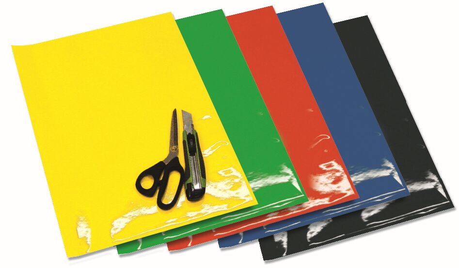 COLOURED CRYSTALL SHEETS 47X33 CM 3PK GREEN