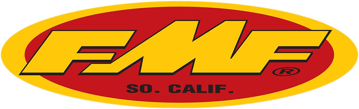 FMF OVAL TRAILER STICKER 58,4 CM (23") YELLOW/RED