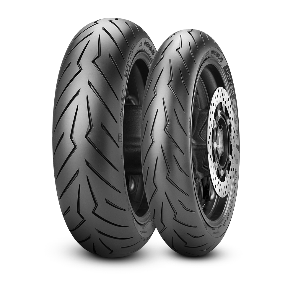 Pirelli Diablo Rosso Scooter 90/90 - 12 44J TL (for- og baghjul)