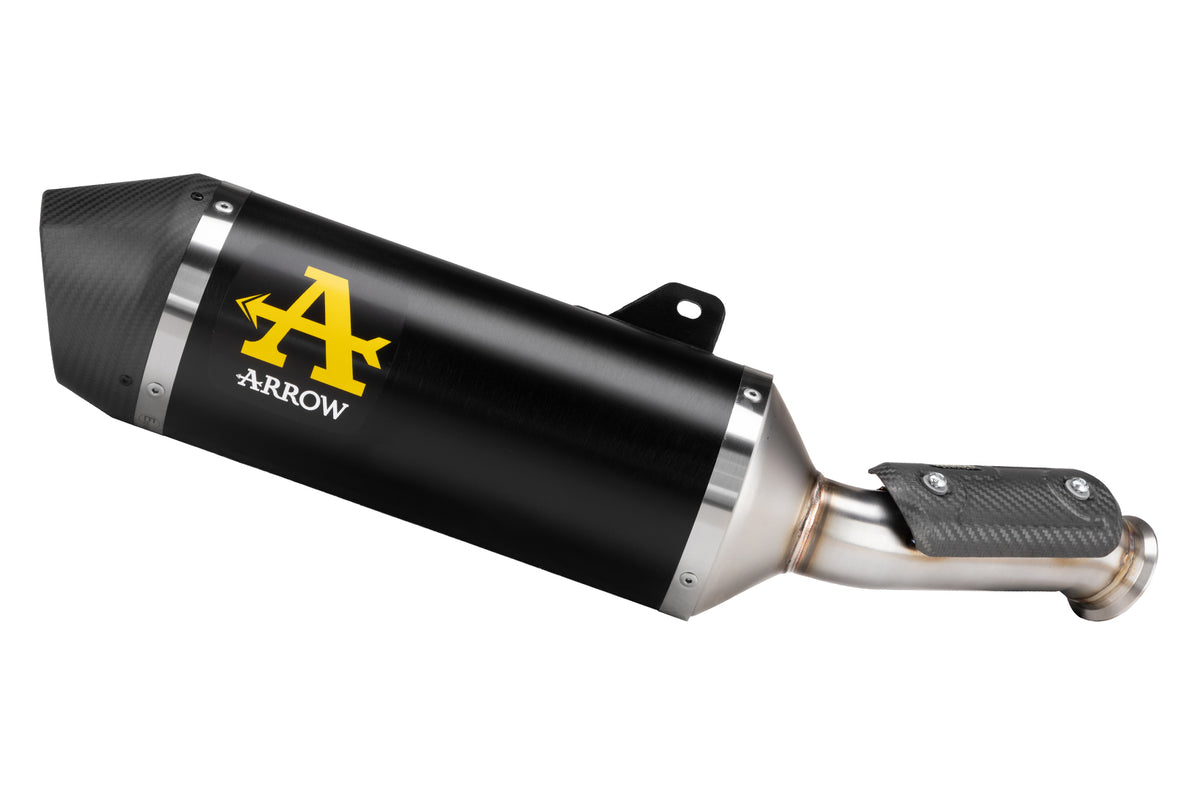 Race-Tech aluminium Dark" udstødningsdæmper with carby end cap"